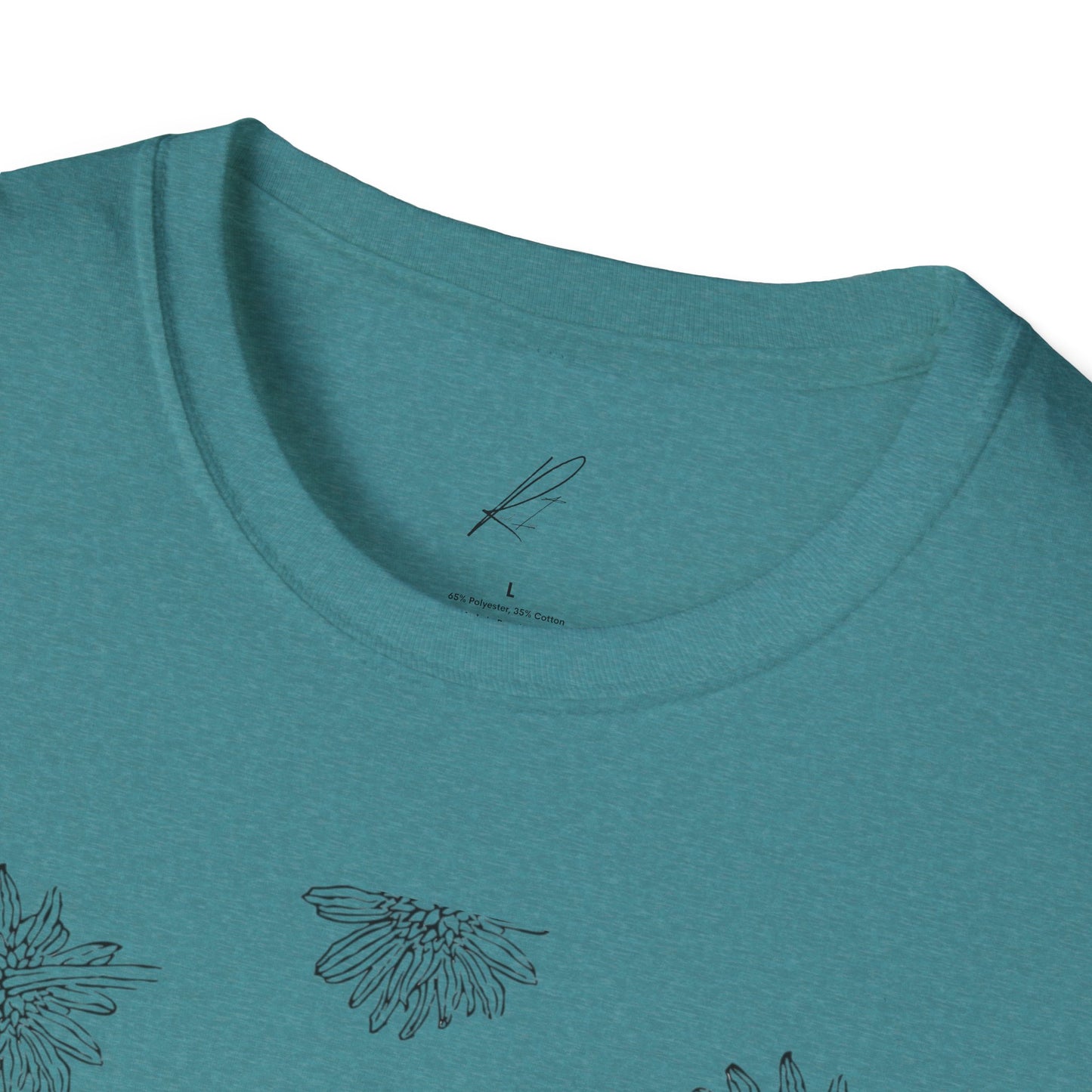 Botanical Floral Unisex Softstyle T-Shirt - Comfortable Nature-Inspired Design