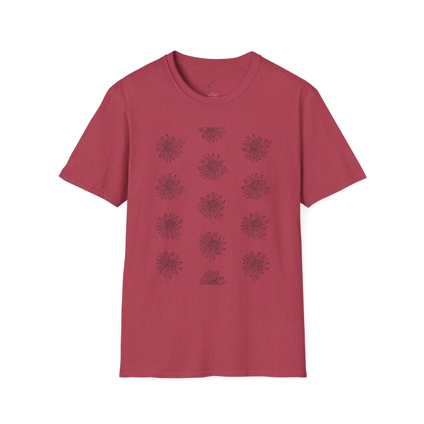 Botanical Floral Unisex Softstyle T-Shirt - Comfortable Nature-Inspired Design