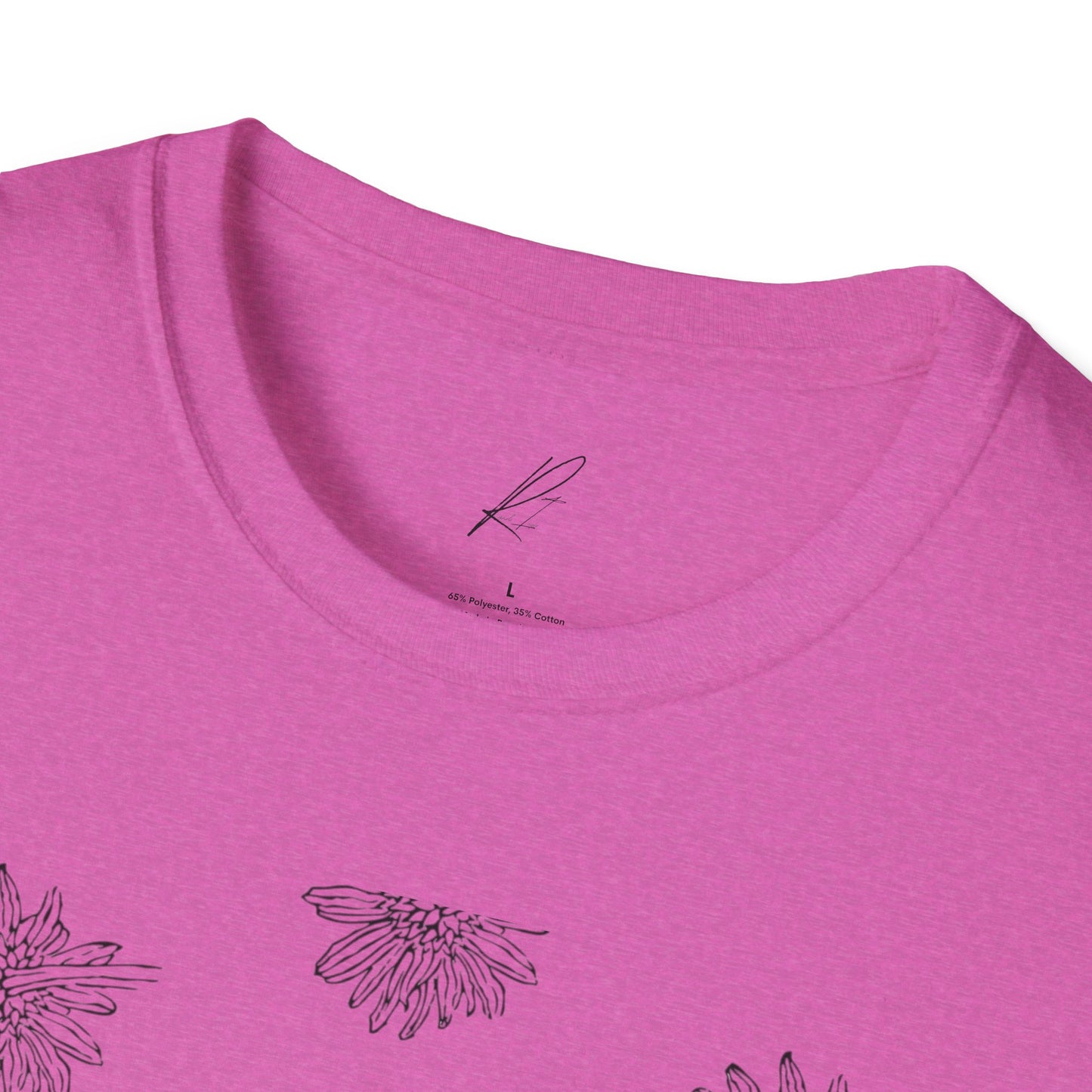 Botanical Floral Unisex Softstyle T-Shirt - Comfortable Nature-Inspired Design