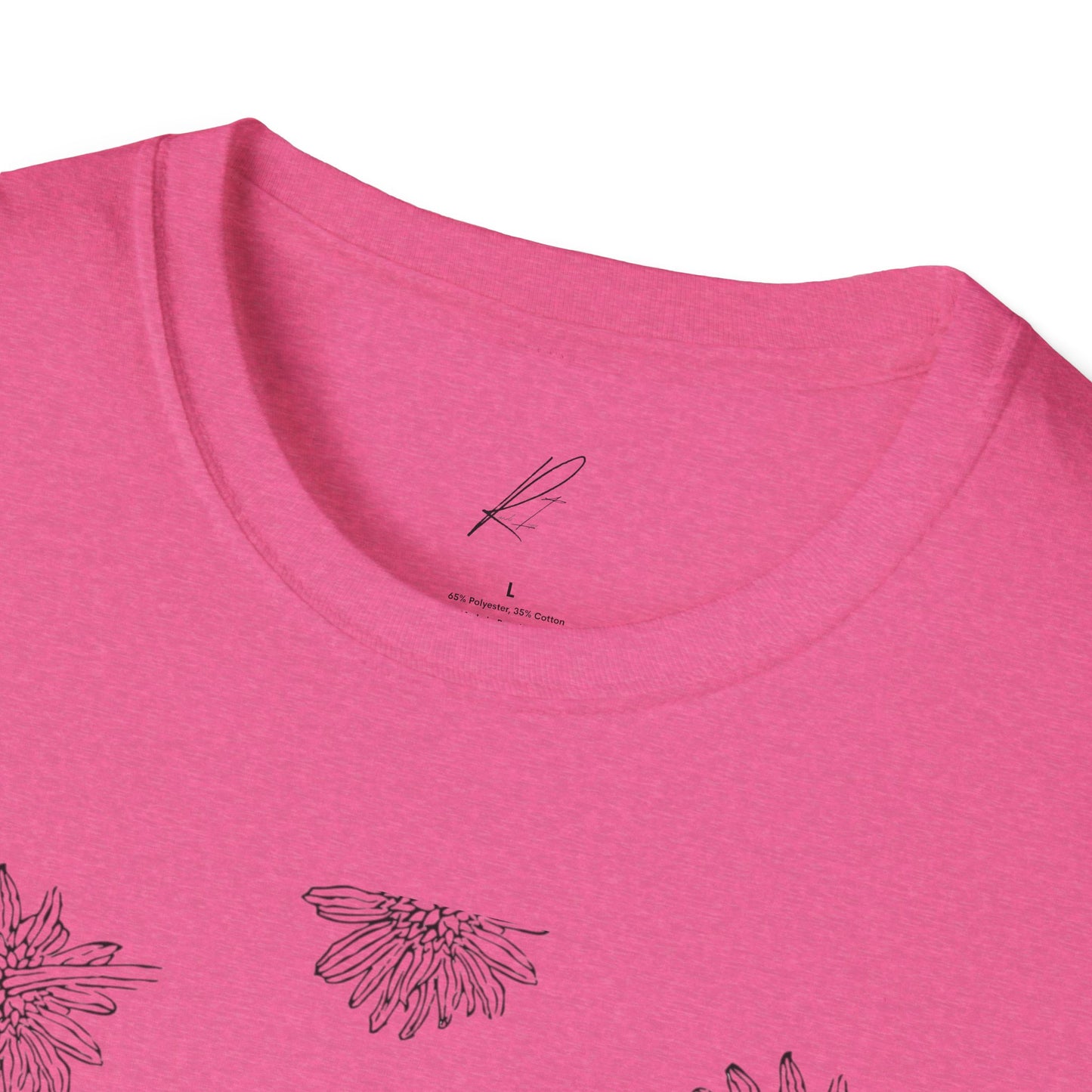 Botanical Floral Unisex Softstyle T-Shirt - Comfortable Nature-Inspired Design