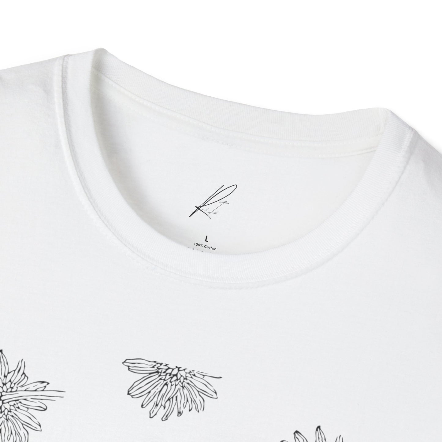 Botanical Floral Unisex Softstyle T-Shirt - Comfortable Nature-Inspired Design
