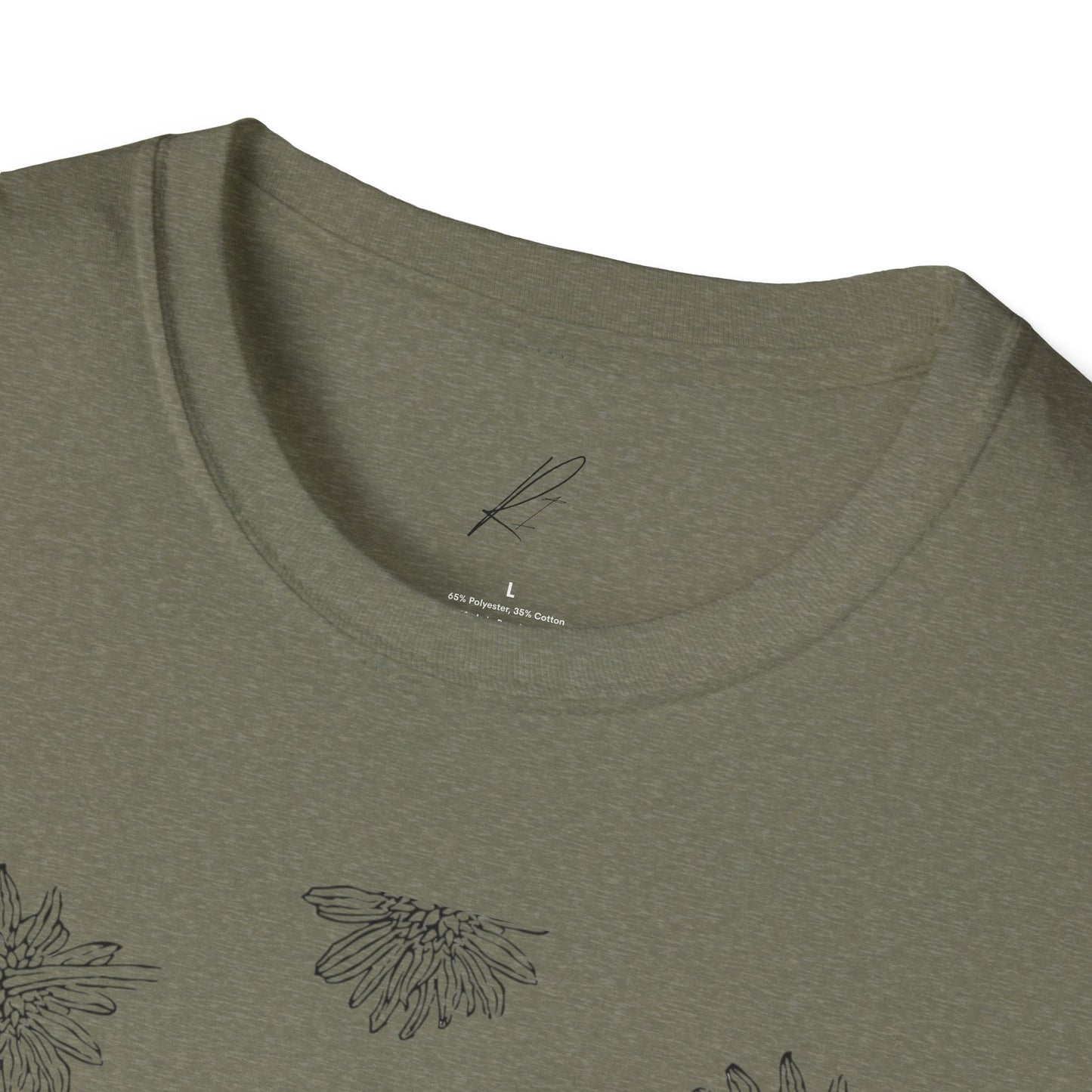 Botanical Floral Unisex Softstyle T-Shirt - Comfortable Nature-Inspired Design