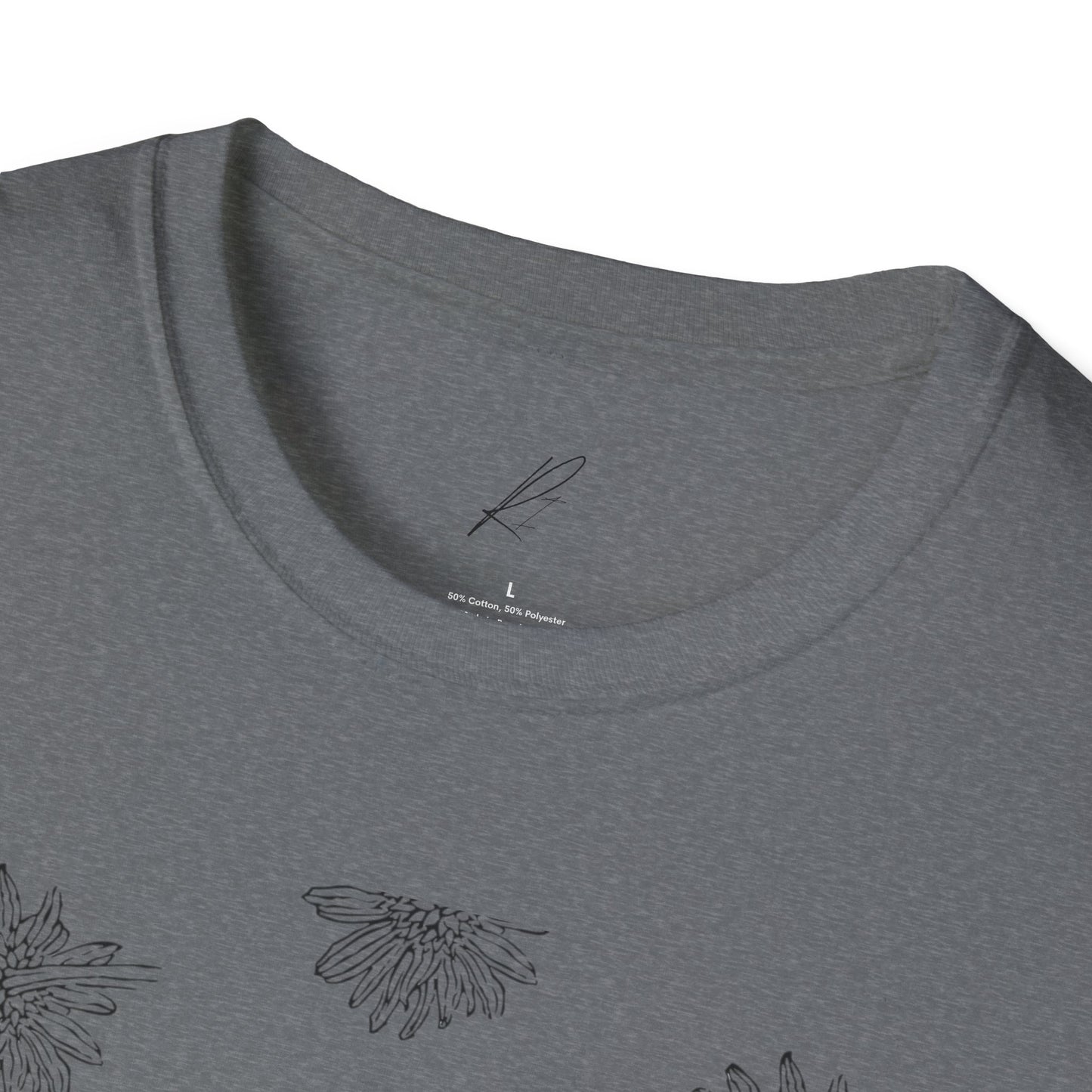 Botanical Floral Unisex Softstyle T-Shirt - Comfortable Nature-Inspired Design