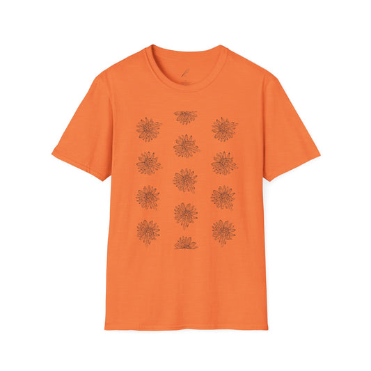 Botanical Floral Unisex Softstyle T-Shirt - Comfortable Nature-Inspired Design