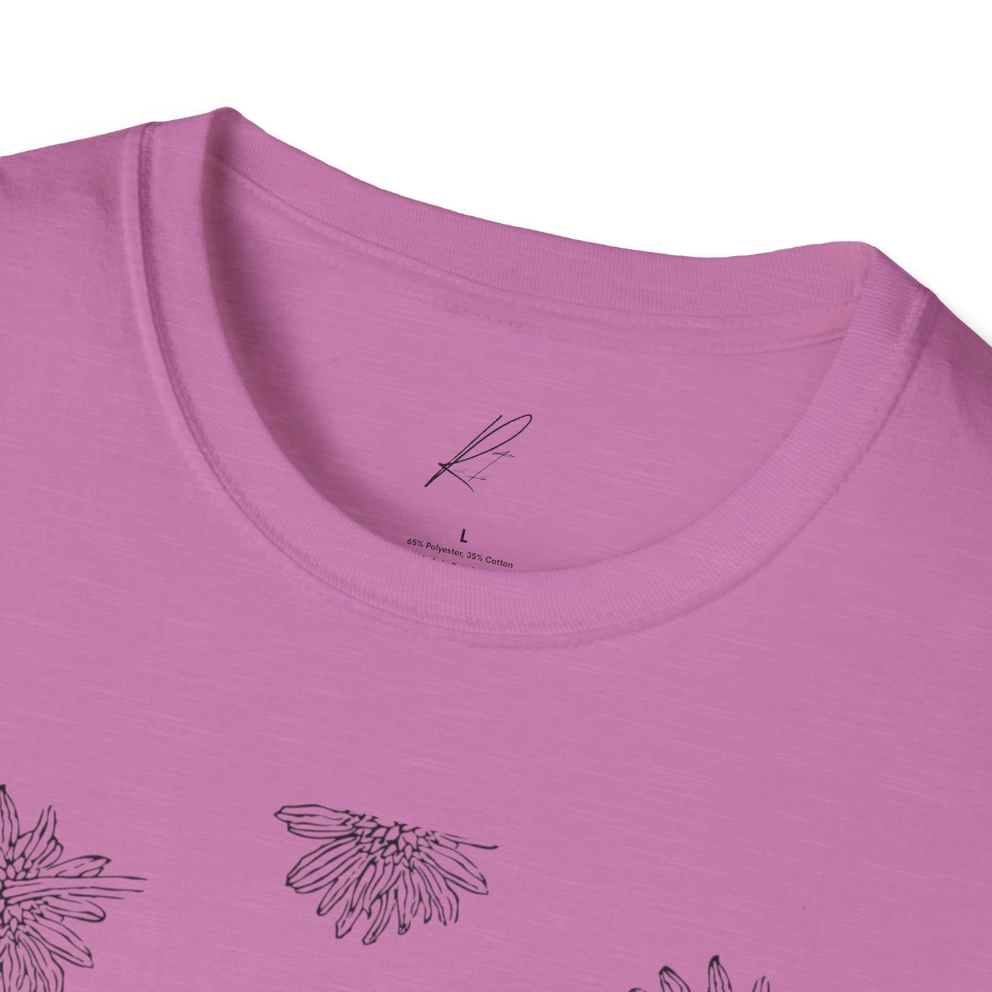 Botanical Floral Unisex Softstyle T-Shirt - Comfortable Nature-Inspired Design