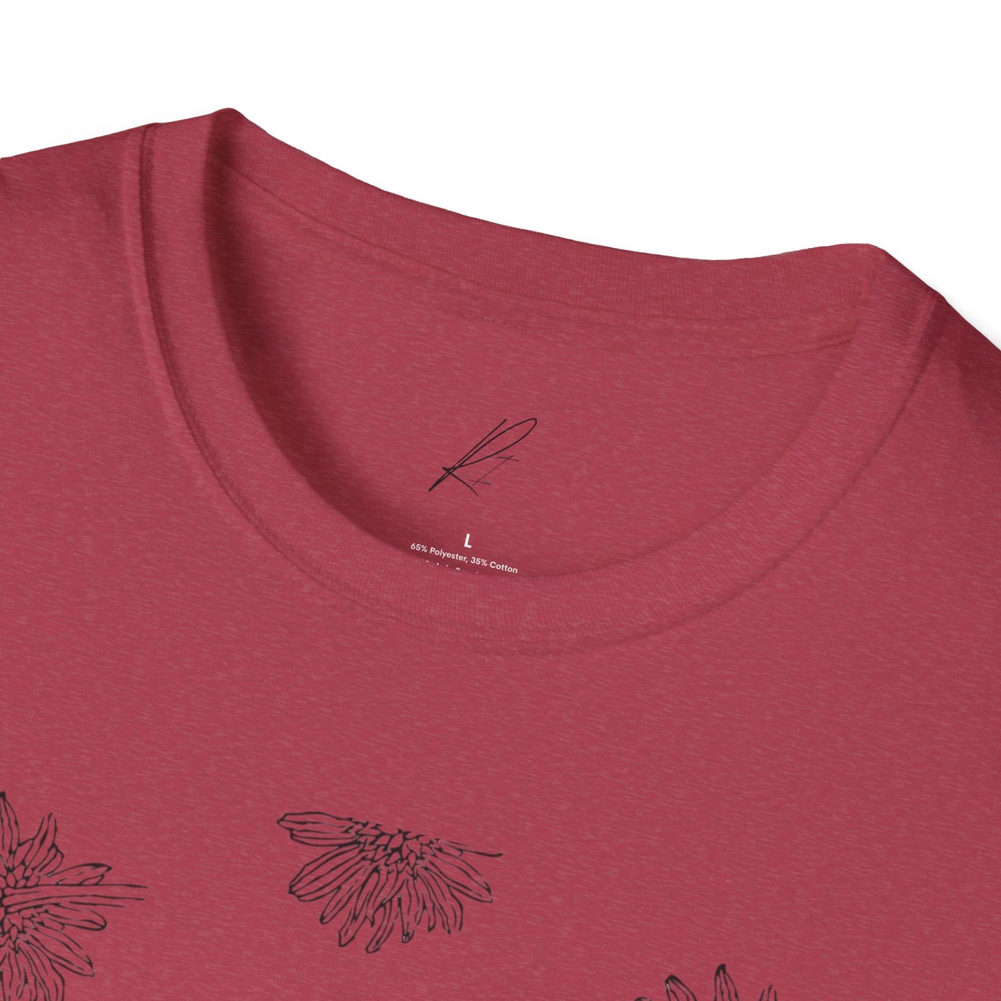 Botanical Floral Unisex Softstyle T-Shirt - Comfortable Nature-Inspired Design