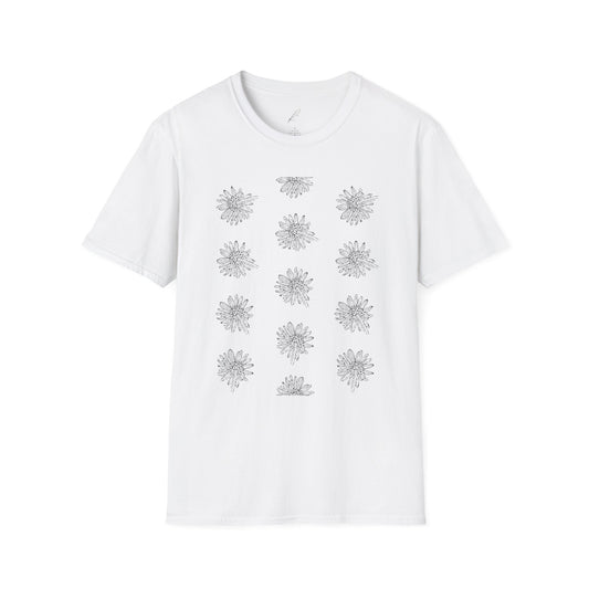 Botanical Floral Unisex Softstyle T-Shirt - Comfortable Nature-Inspired Design