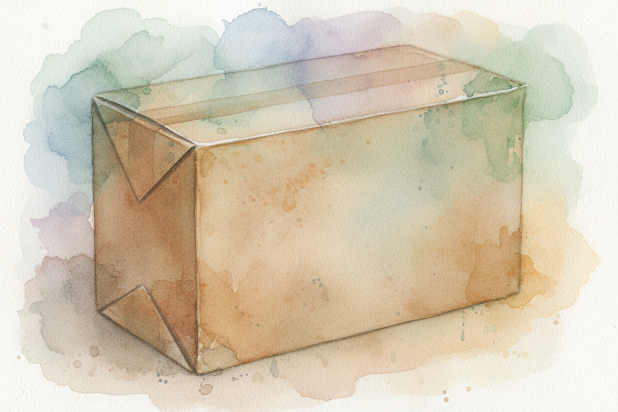 maybe make it just a package, with no branding, but a pretty watercolor 